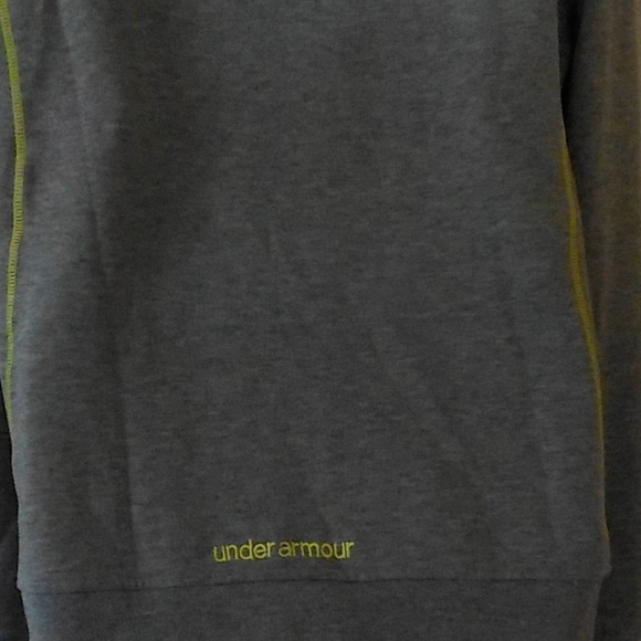 Under Armour sweatshirt hoodie sz L 12 14 gray EUC - Picture 3 of 3